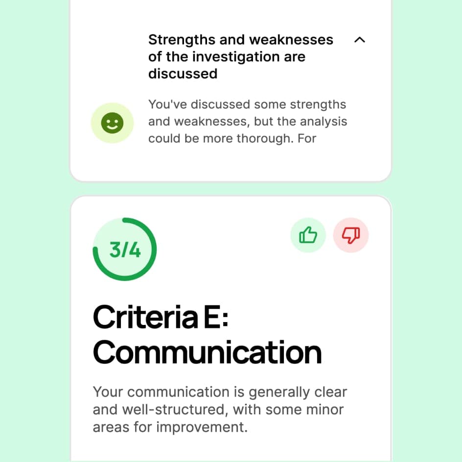 Coursework grading feature demonstration