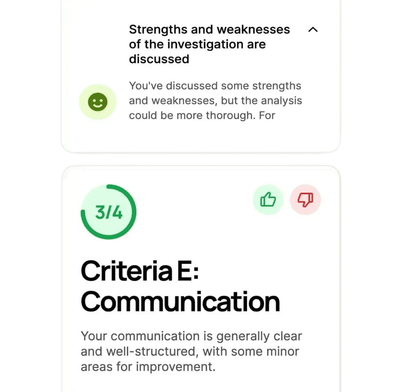 AI coursework feedback / moderation preview