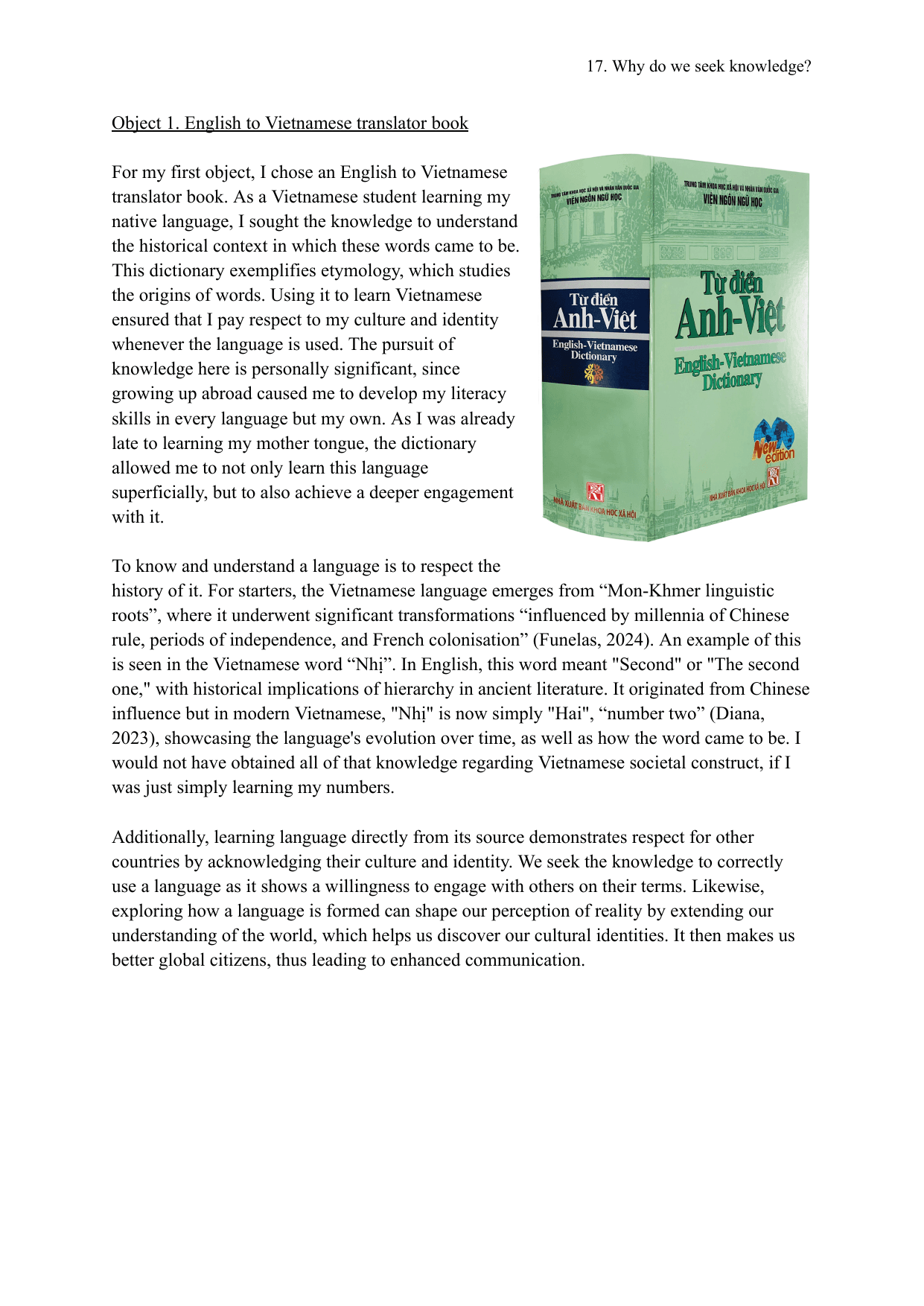 Coursework Exemplar - Theory of Knowledge (TOK) TOK exemplar scored A