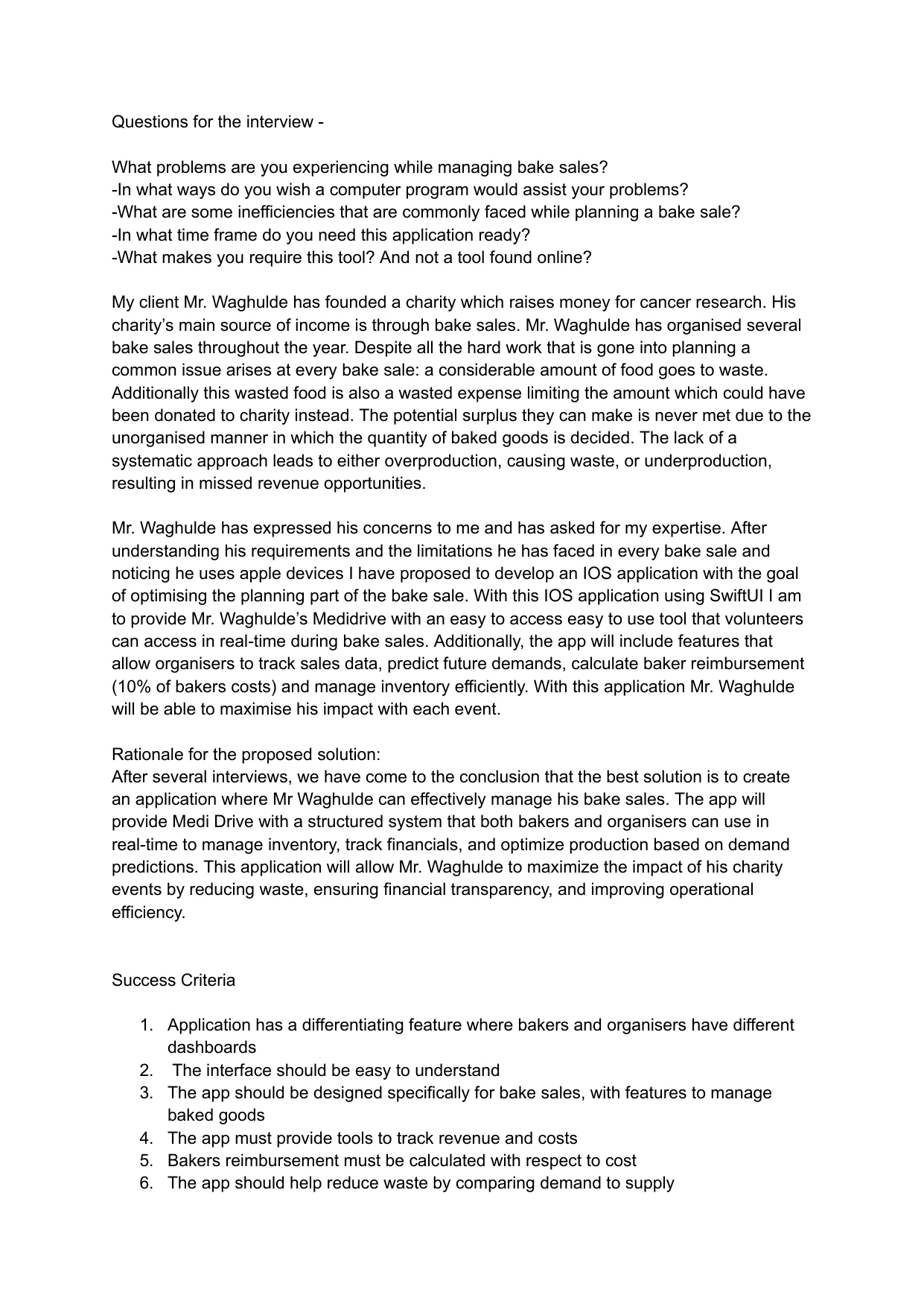 Bake sale tracking app - Computer Science (CS) IA exemplar scored 5