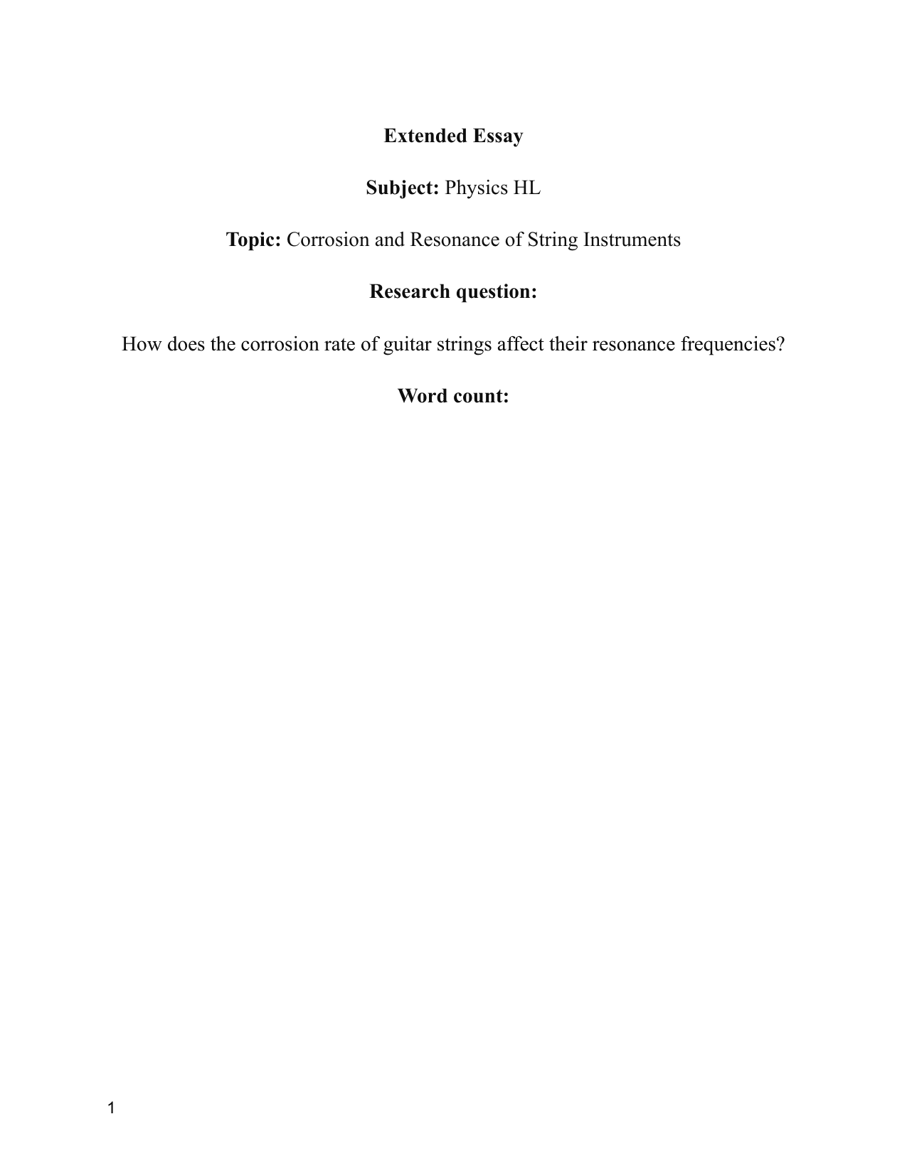 How does the corrosion rate of guitar strings affect their resonance frequencies? - Physics EE exemplar scored A