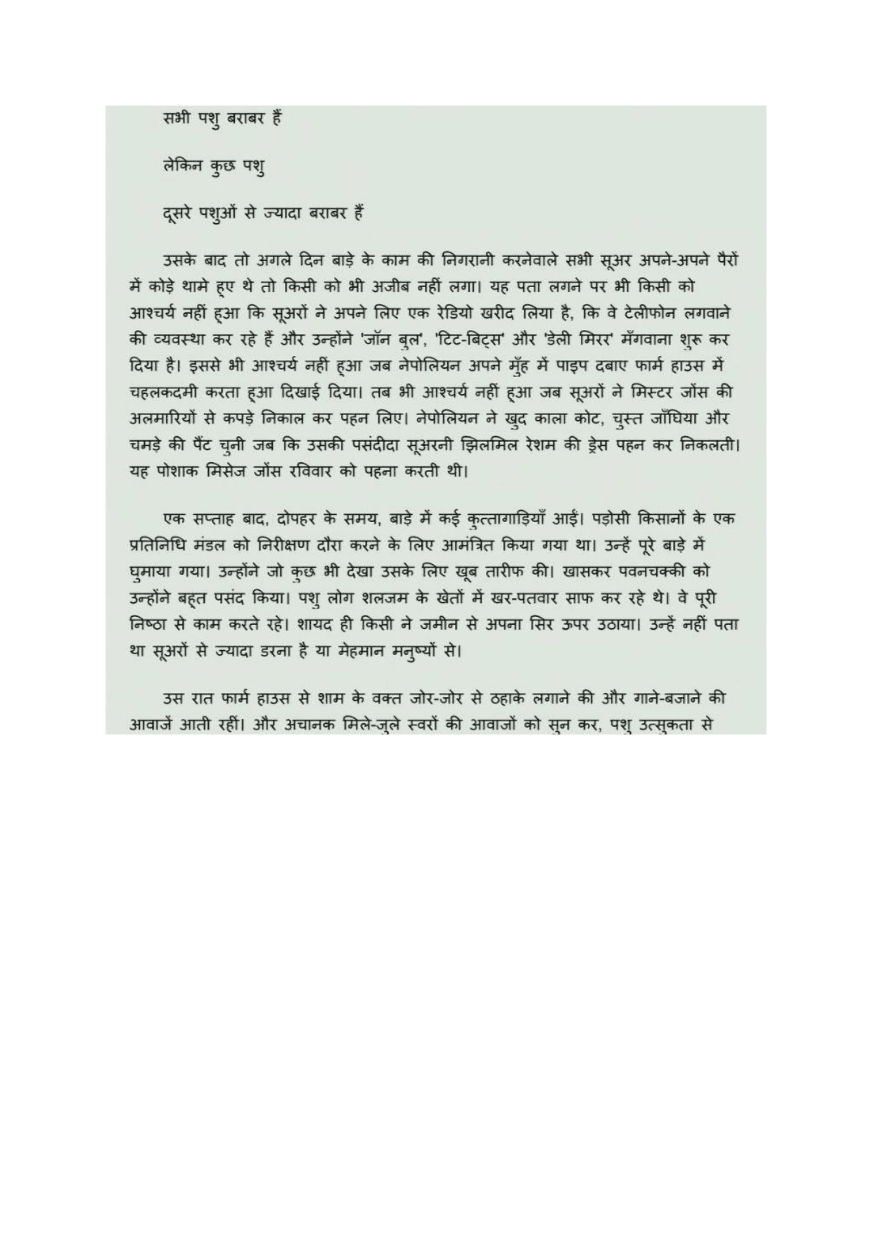 misuse of power and how it affects the common people - Hindi B IA exemplar scored 5
