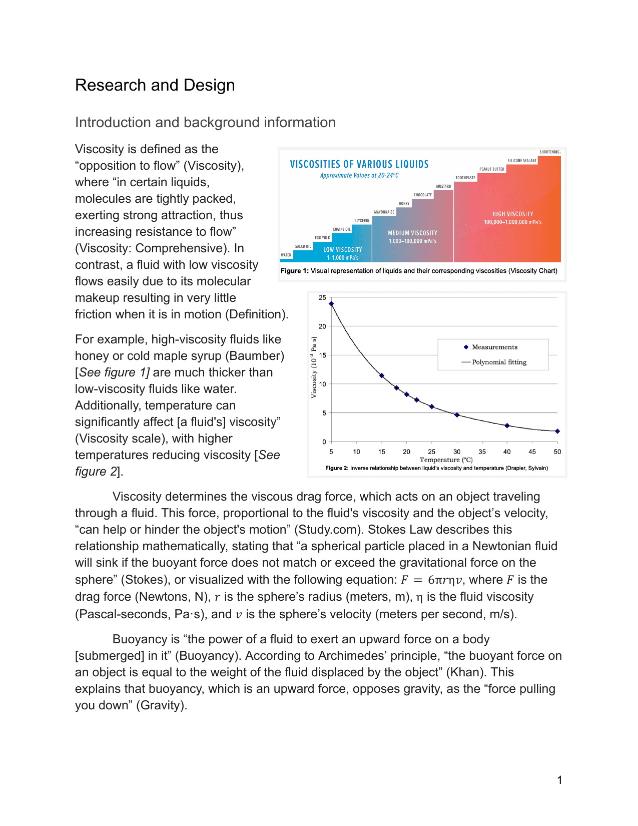 Investigating the Effect of Honey-to-Water Ratio on the Terminal Velocity of a Metal Sphere - Physics IA exemplar scored 6
