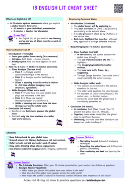 IB English Lit IO Cheatsheet