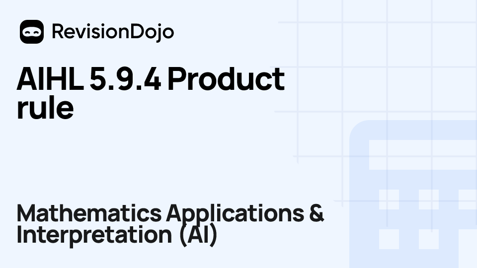 AIHL 5.9.4 Product rule video thumbnail