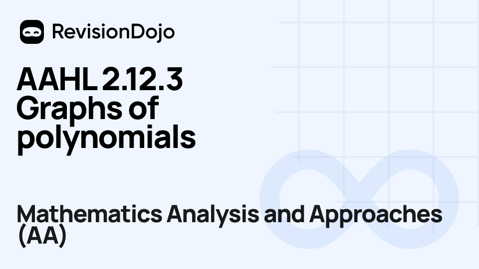 AAHL 2.12.3 Graphs of polynomials video thumbnail