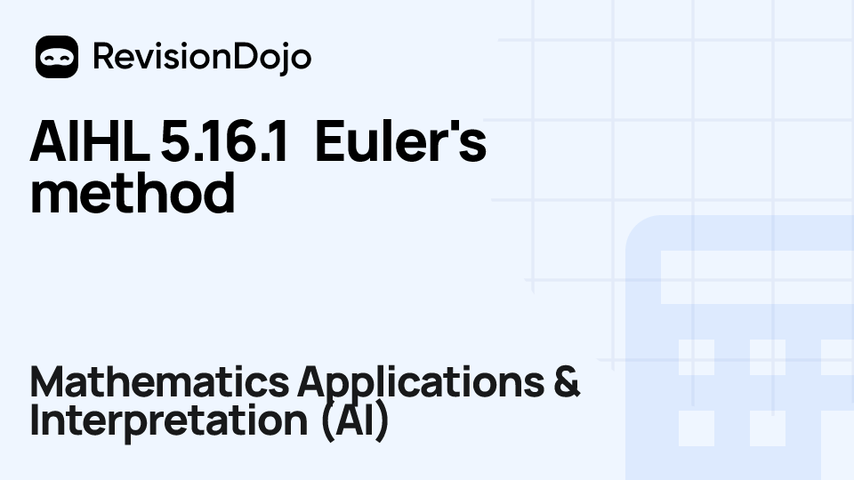 AIHL 5.16.1 Euler's method video thumbnail