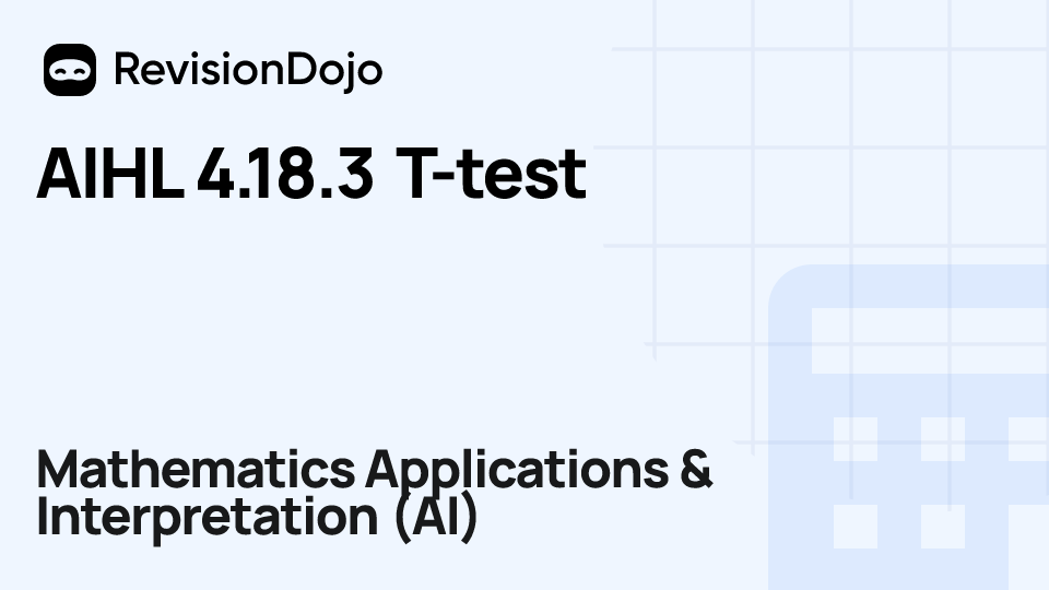 AIHL 4.18.3 T-test video thumbnail