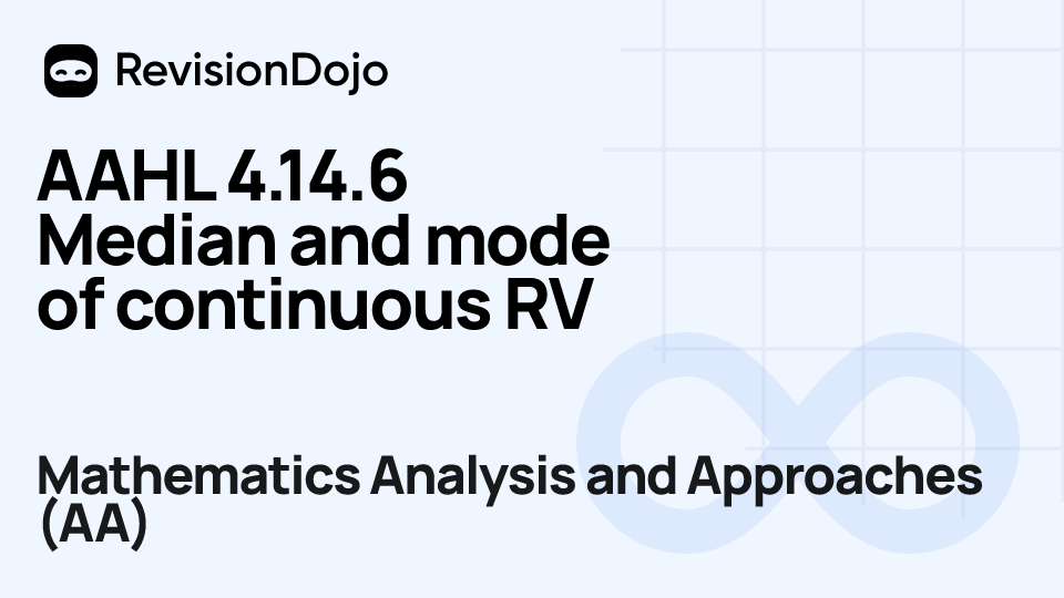 AAHL 4.14.6 Median and mode of continuous RV video thumbnail