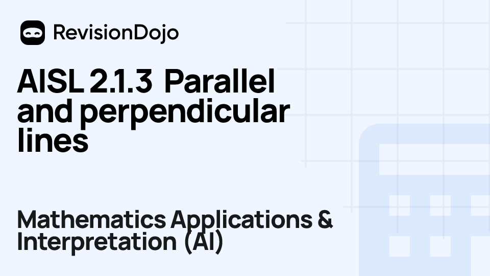 AISL 2.1.3 Parallel and perpendicular lines video thumbnail