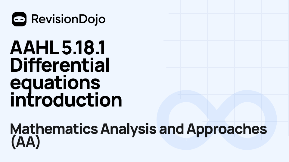 AAHL 5.18.1 Differential equations introduction video thumbnail