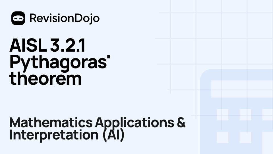 AISL 3.2.1 Pythagoras' theorem video thumbnail