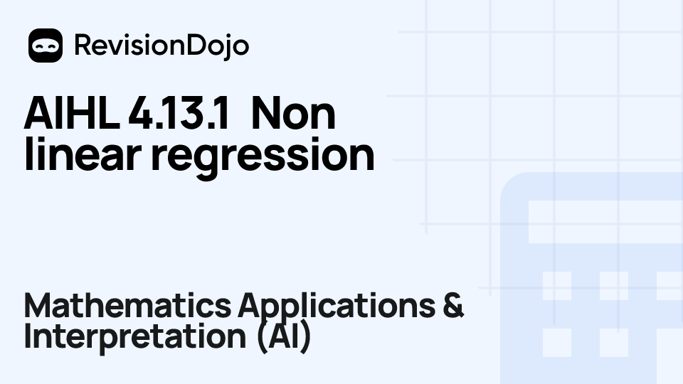 AIHL 4.13.1 Non linear regression video thumbnail