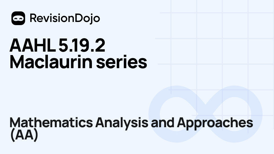 AAHL 5.19.2 Maclaurin series video thumbnail