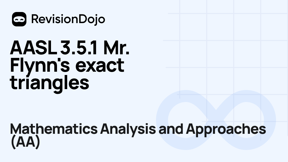 AASL 3.5.1 Mr. Flynn's exact triangles video thumbnail