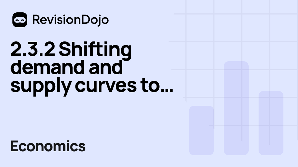 2.3.2 Shifting demand and supply curves to produce a new market equilibrium video thumbnail