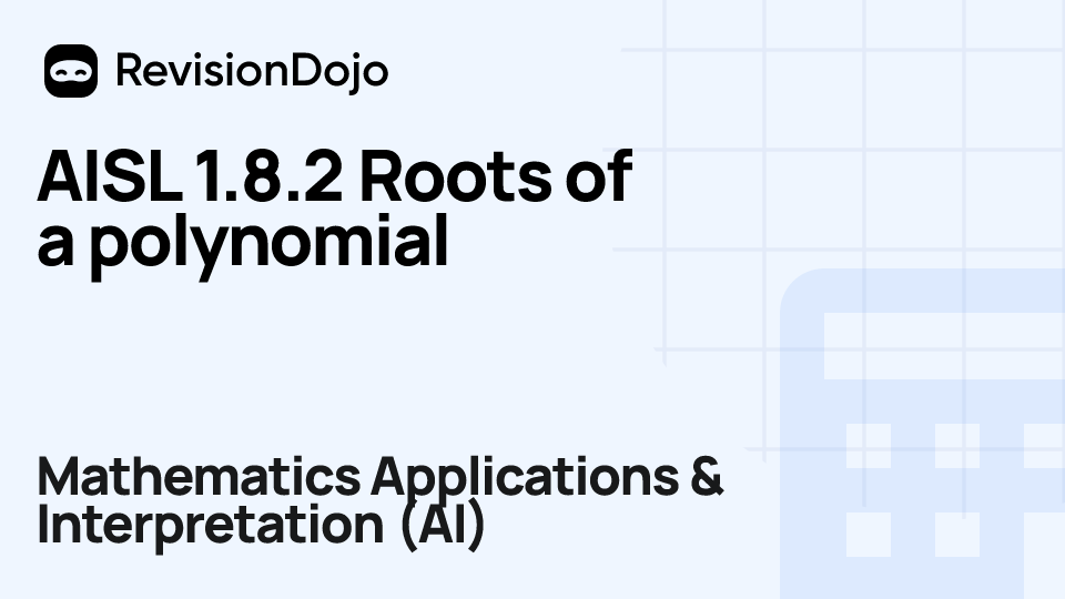 AISL 1.8.2 Roots of a polynomial video thumbnail