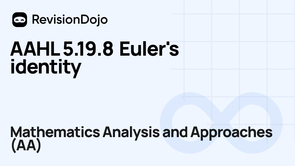 AAHL 5.19.8 Euler's identity video thumbnail