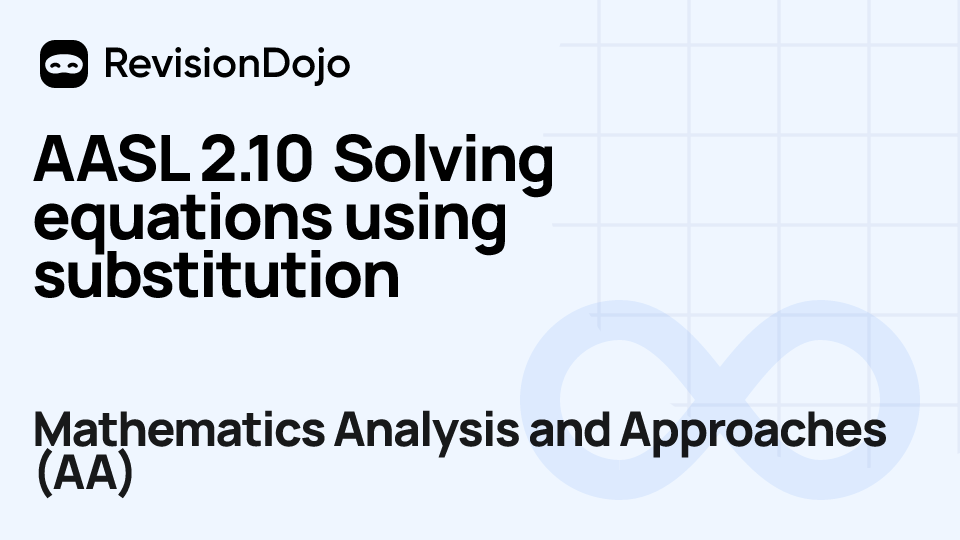 AASL 2.10 Solving equations using substitution video thumbnail