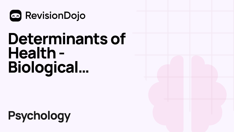 Determinants of Health - Biological Dispositional Factors video thumbnail