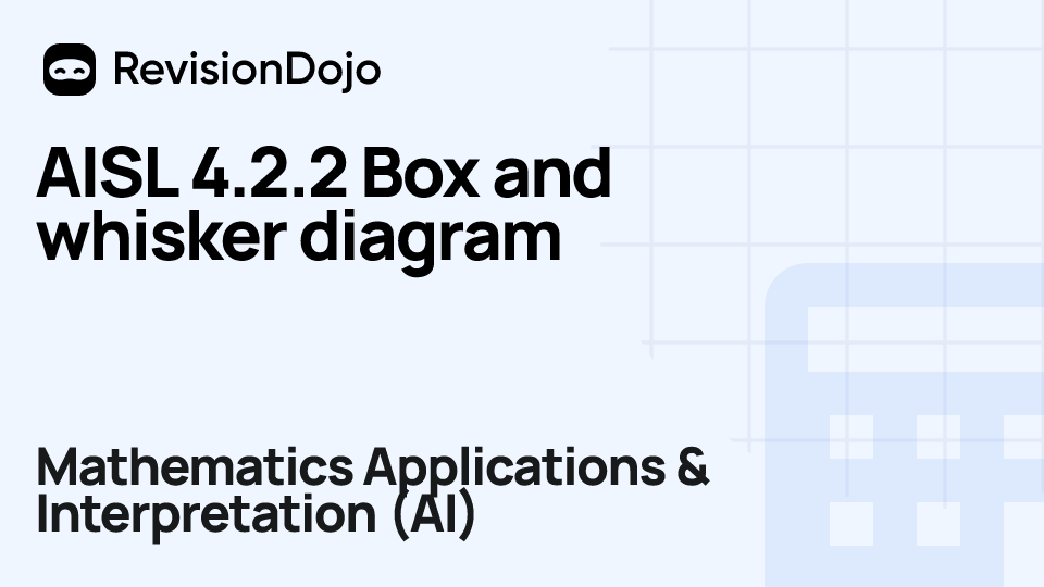 AISL 4.2.2 Box and whisker diagram video thumbnail