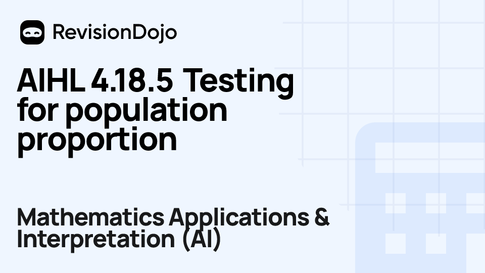 AIHL 4.18.5 Testing for population proportion video thumbnail