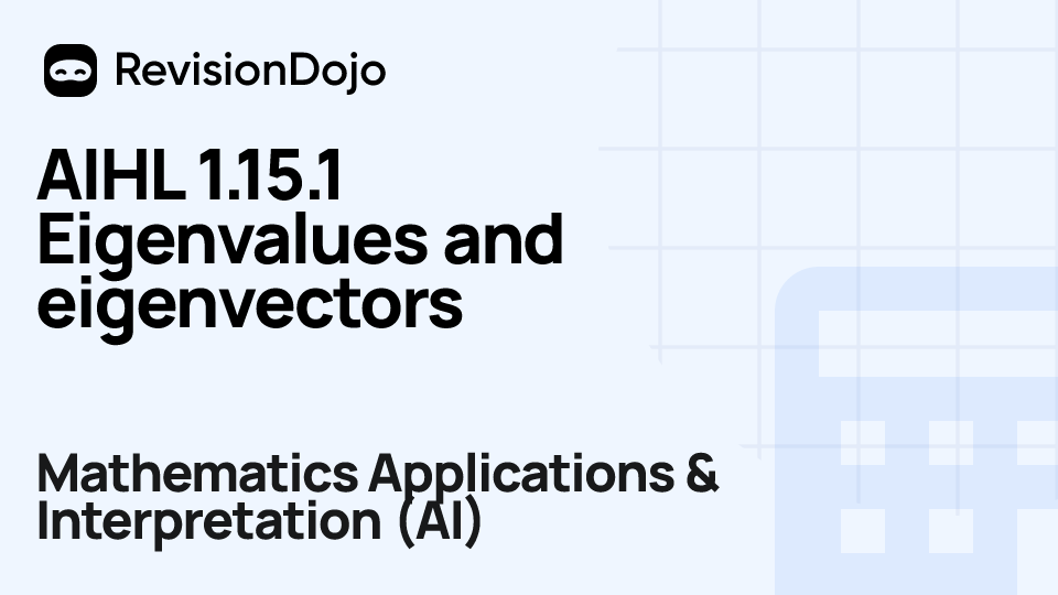 AIHL 1.15.1 Eigenvalues and eigenvectors video thumbnail