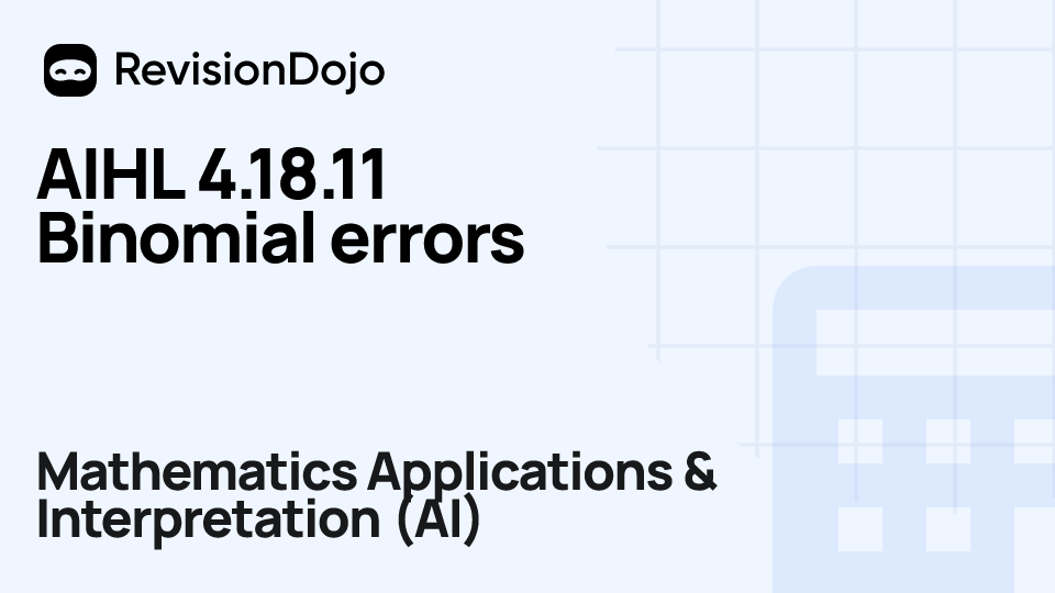 AIHL 4.18.11 Binomial errors video thumbnail