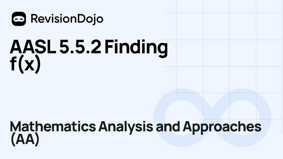 AASL 5.5.2 Finding f(x) video thumbnail
