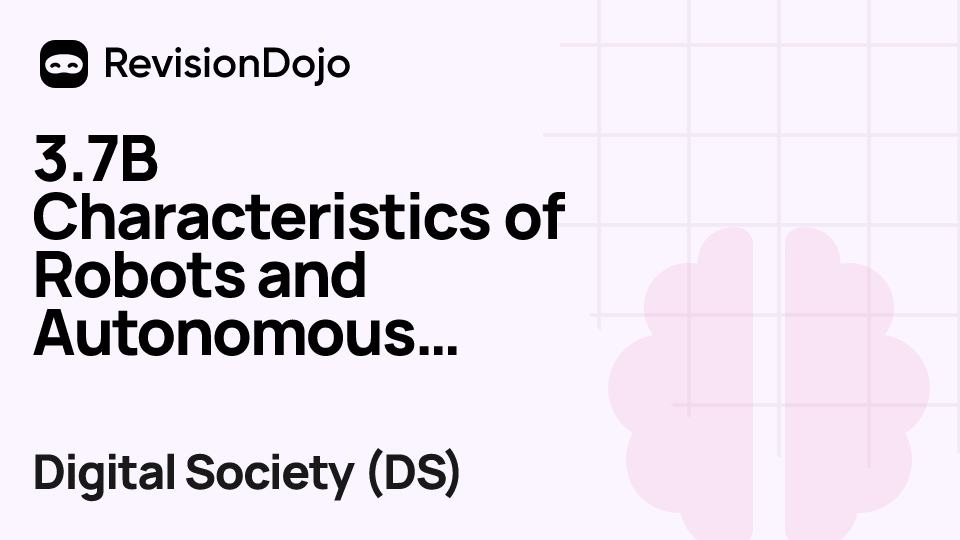 3.7B Characteristics of Robots and Autonomous Technologies video thumbnail