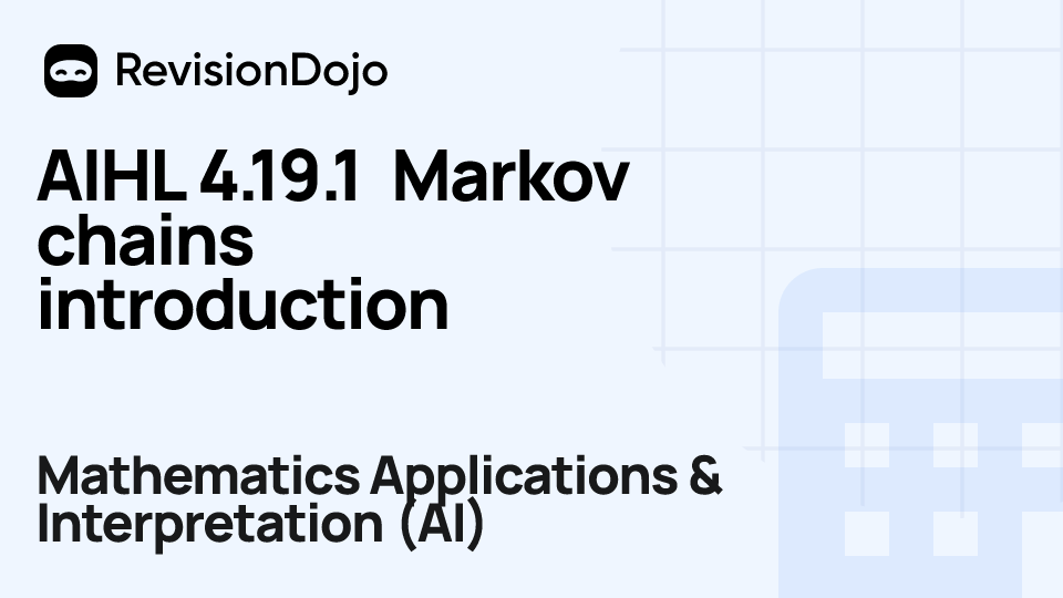 AIHL 4.19.1 Markov chains introduction video thumbnail