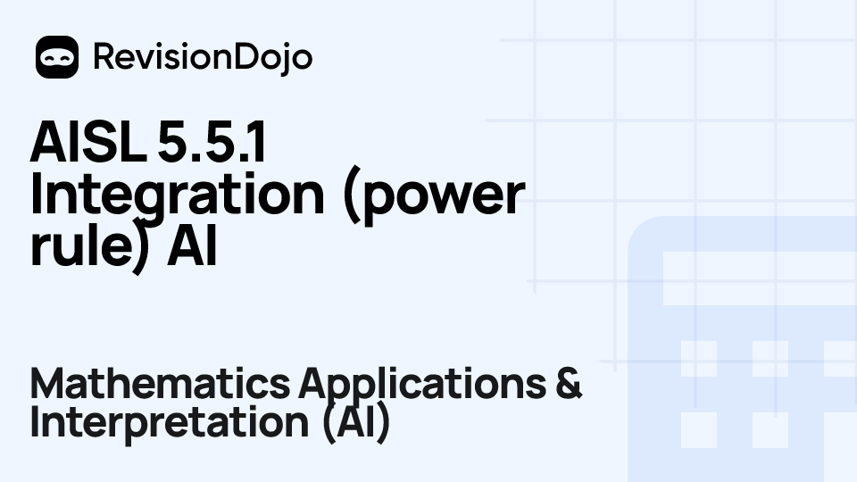 AISL 5.5.1 Integration (power rule) AI video thumbnail