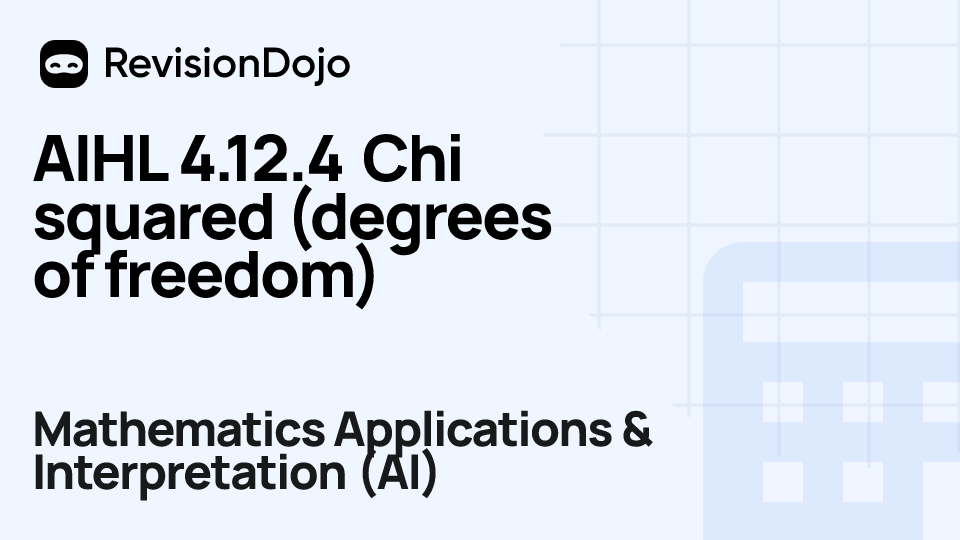 AIHL 4.12.4 Chi squared (degrees of freedom) video thumbnail