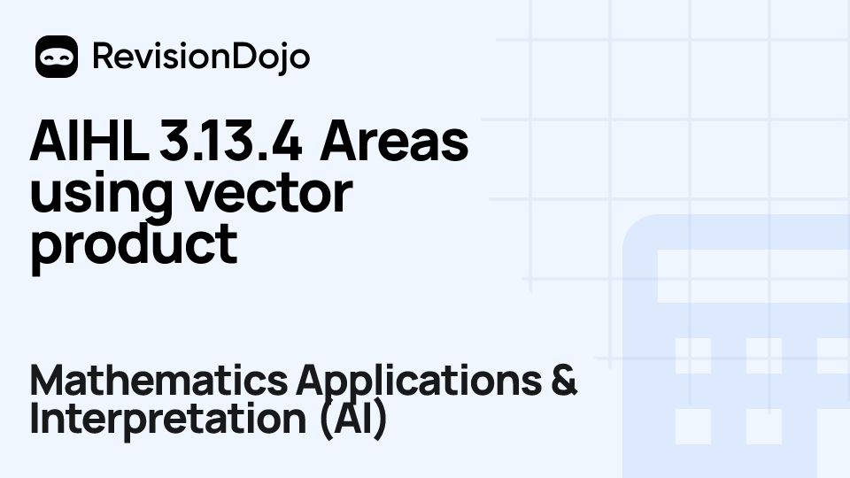 AIHL 3.13.4 Areas using vector product video thumbnail