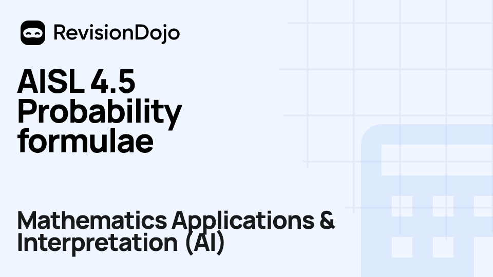 AISL 4.5 Probability formulae video thumbnail