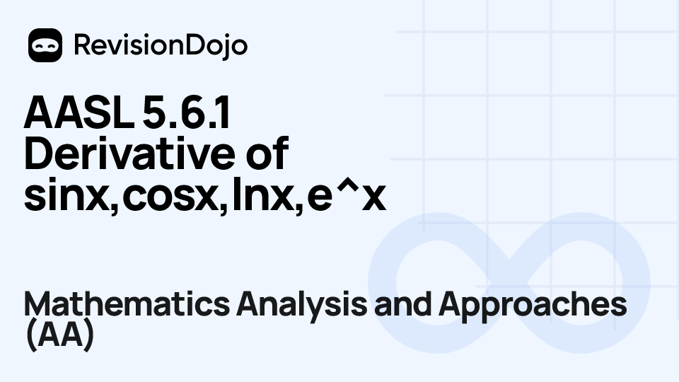 AASL 5.6.1 Derivative of sinx,cosx,lnx,e^x video thumbnail