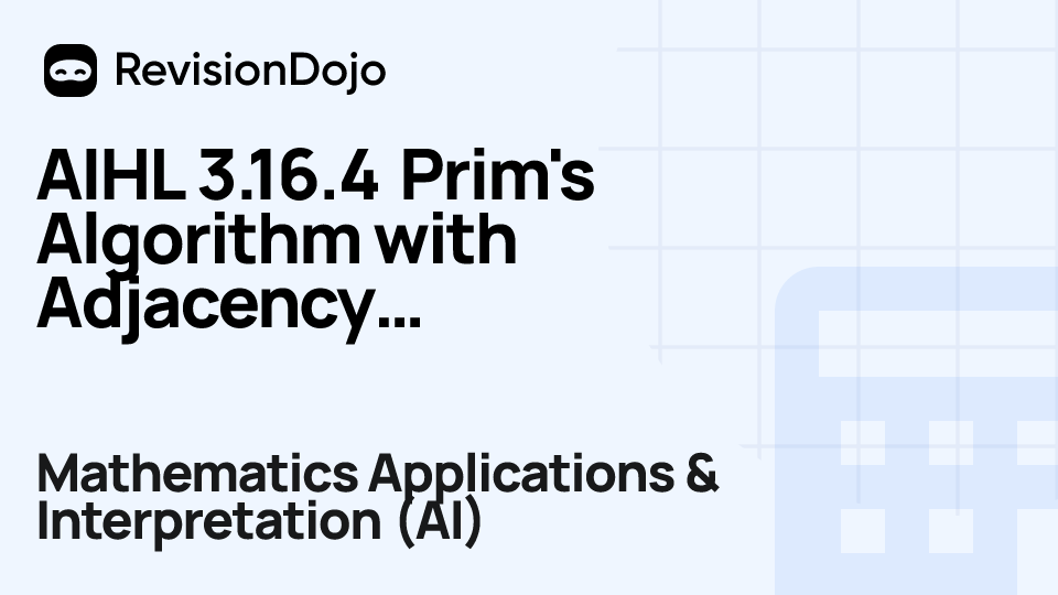 AIHL 3.16.4 Prim's Algorithm with Adjacency Table video thumbnail