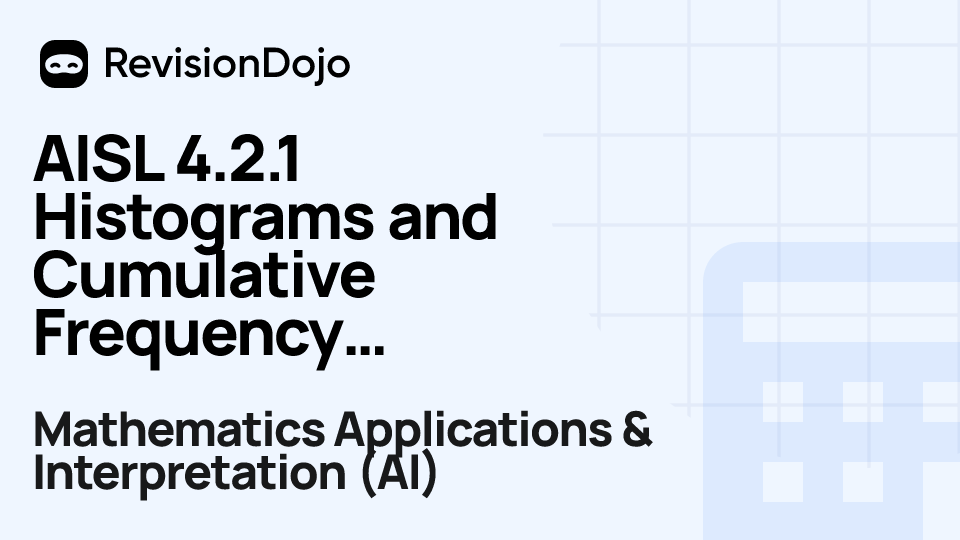 AISL 4.2.1 Histograms and Cumulative Frequency Curves video thumbnail