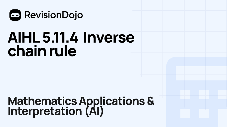 AIHL 5.11.4 Inverse chain rule video thumbnail