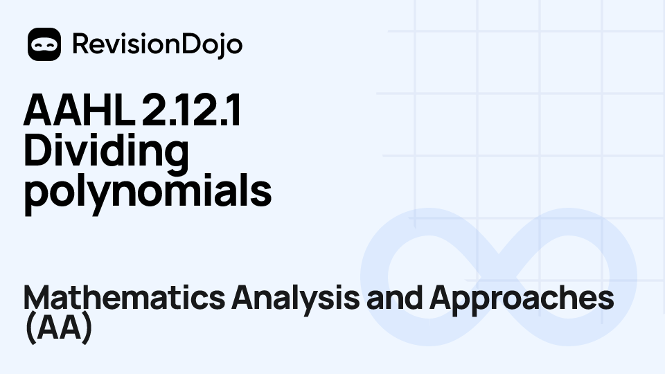 AAHL 2.12.1 Dividing polynomials video thumbnail