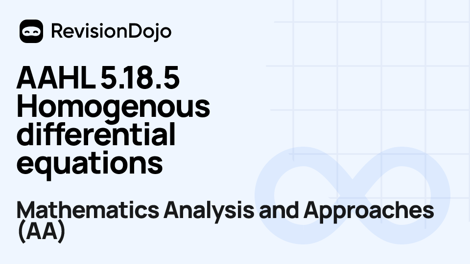 AAHL 5.18.5 Homogenous differential equations video thumbnail