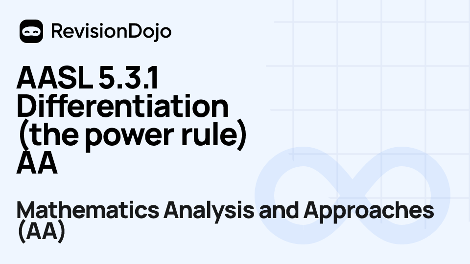 AASL 5.3.1 Differentiation (the power rule) AA video thumbnail