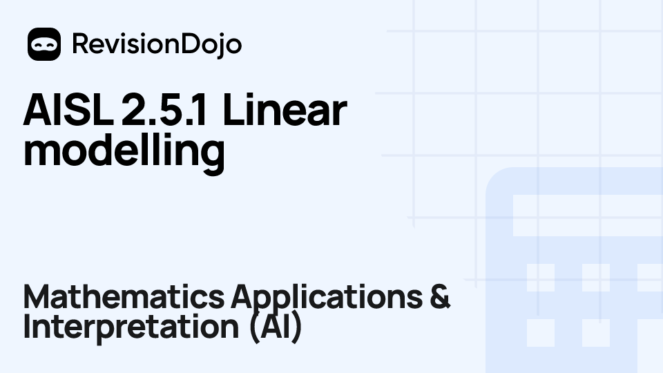 AISL 2.5.1 Linear modelling video thumbnail