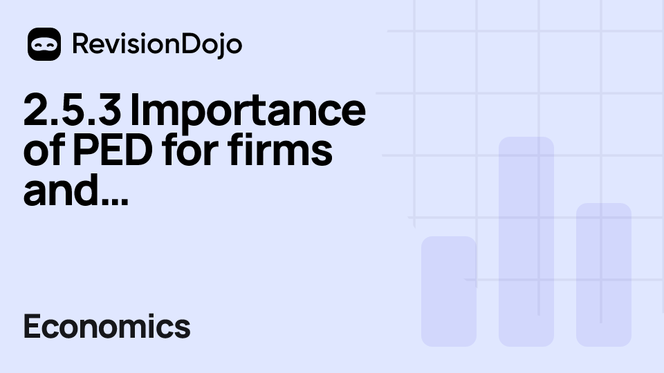 2.5.3 Importance of PED for firms and government decision making video thumbnail