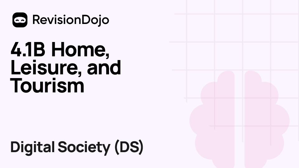 4.1B Home, Leisure, and Tourism video thumbnail