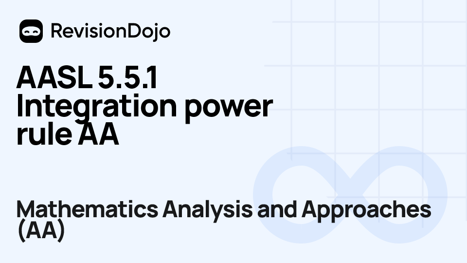 AASL 5.5.1 Integration power rule AA video thumbnail