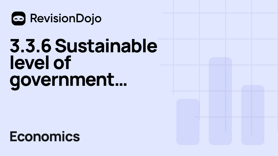 3.3.6 Sustainable level of government (national) debt (HL only) (Part 2) video thumbnail