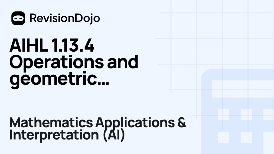 AIHL 1.13.4 Operations and geometric interpretation video thumbnail