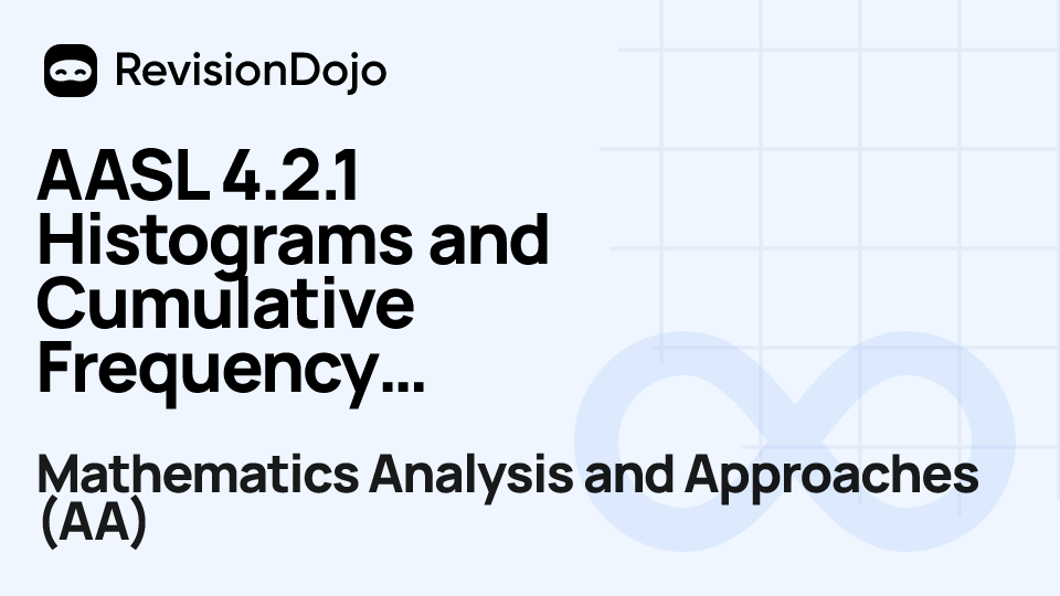 AASL 4.2.1 Histograms and Cumulative Frequency Curves video thumbnail