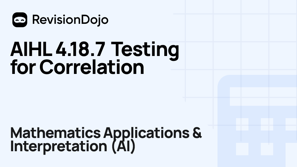 AIHL 4.18.7 Testing for Correlation video thumbnail